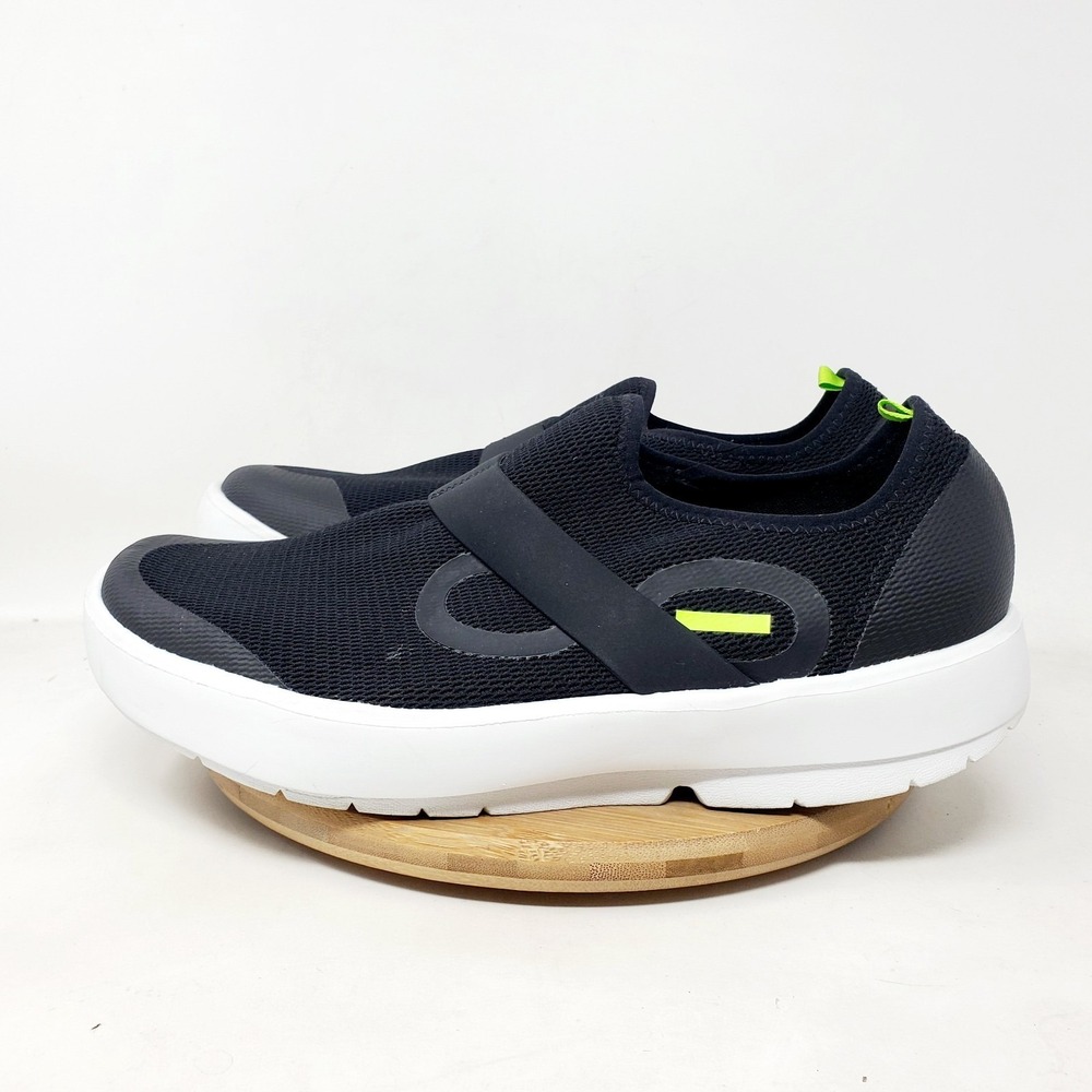 Oofos Oomg Low Shoes Mens 11 Black Slip‎ On Recovery Comfort Lightweight